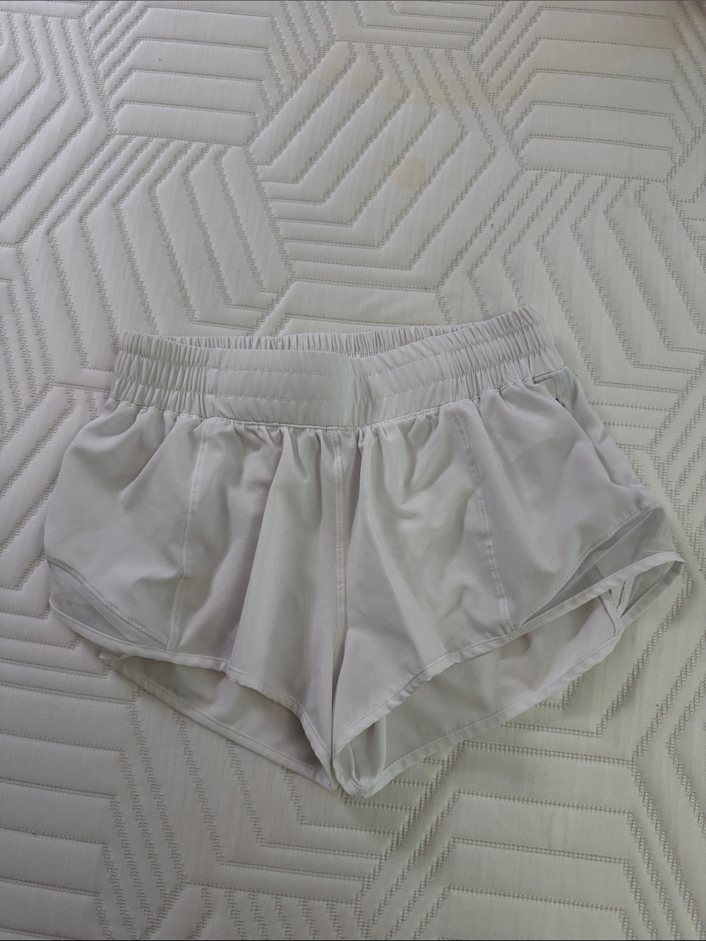 Lightweight White Women's Athletic Shorts